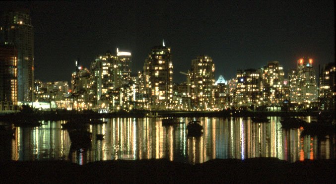 Yale town de nuit